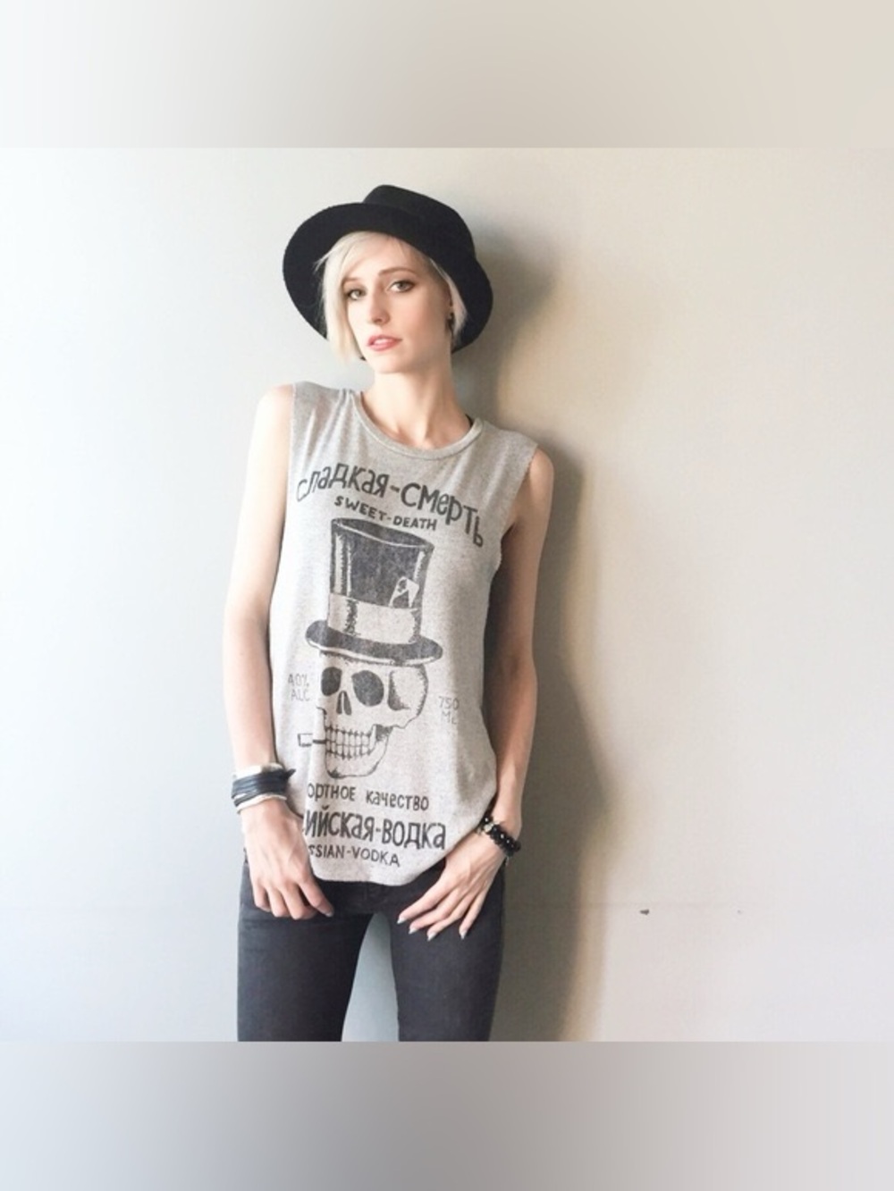 Daydreamer Gray Graphic Tank